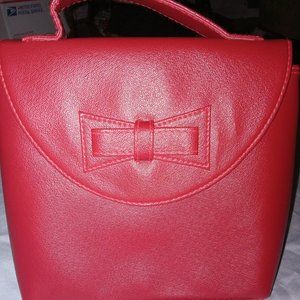 Red Purse With Bow 7"